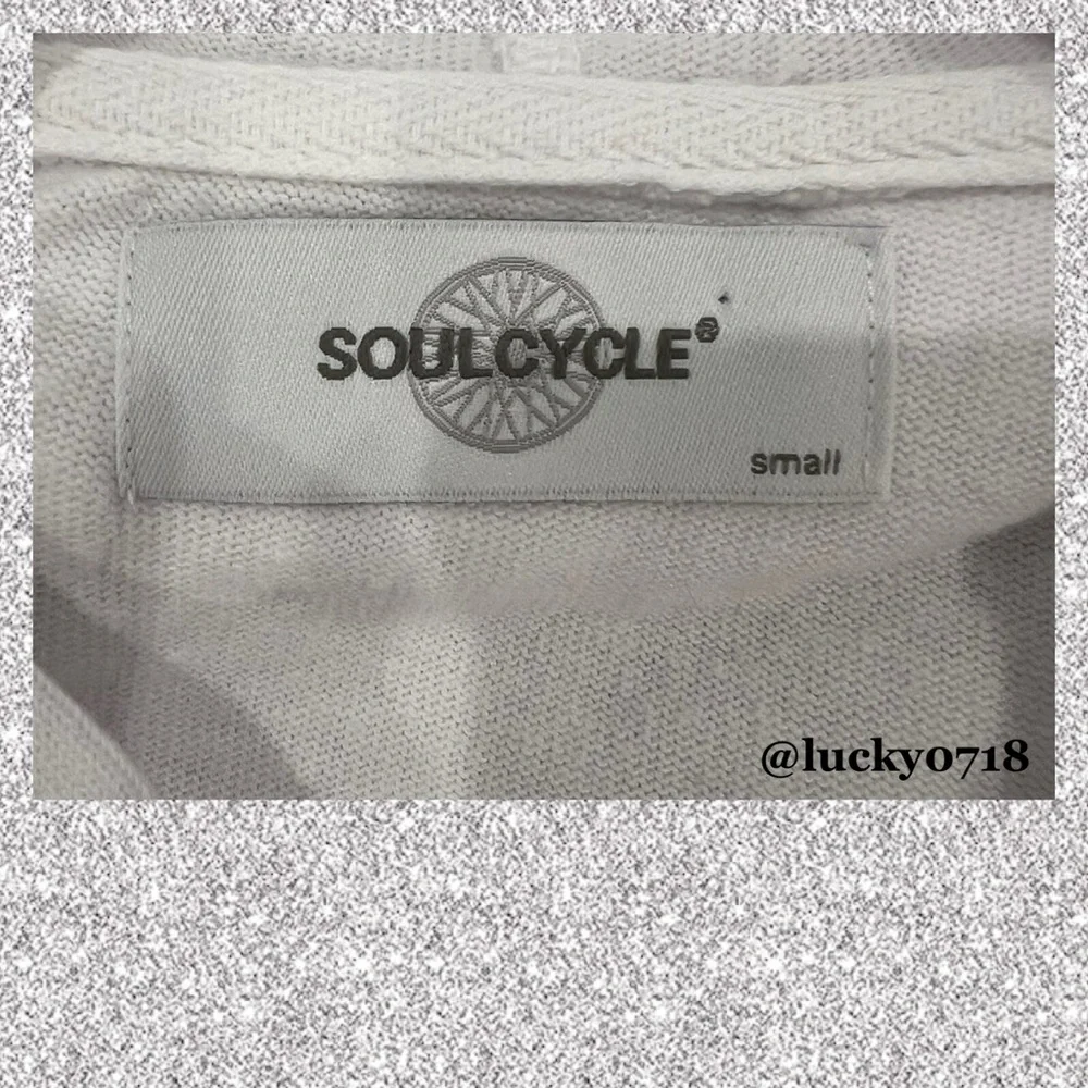 SoulCycle NWOT White Pullover Hoodie w Open Criss Cross Back Sz S - Picture 4 of 5